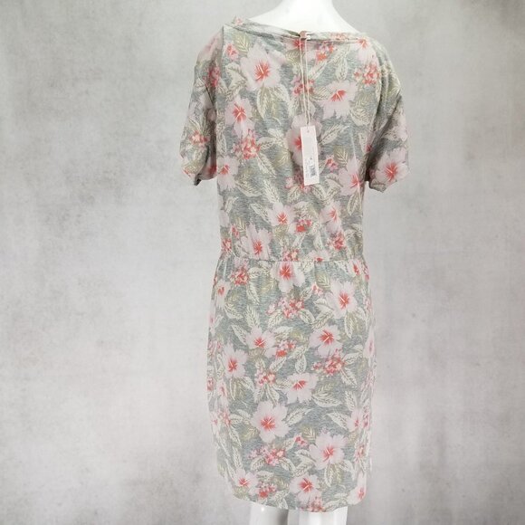 NEW Rebecca Taylor L Kamea Fleur Jersey T-shirt Mini Dress Short sleeves Floral - Picture 6 of 11